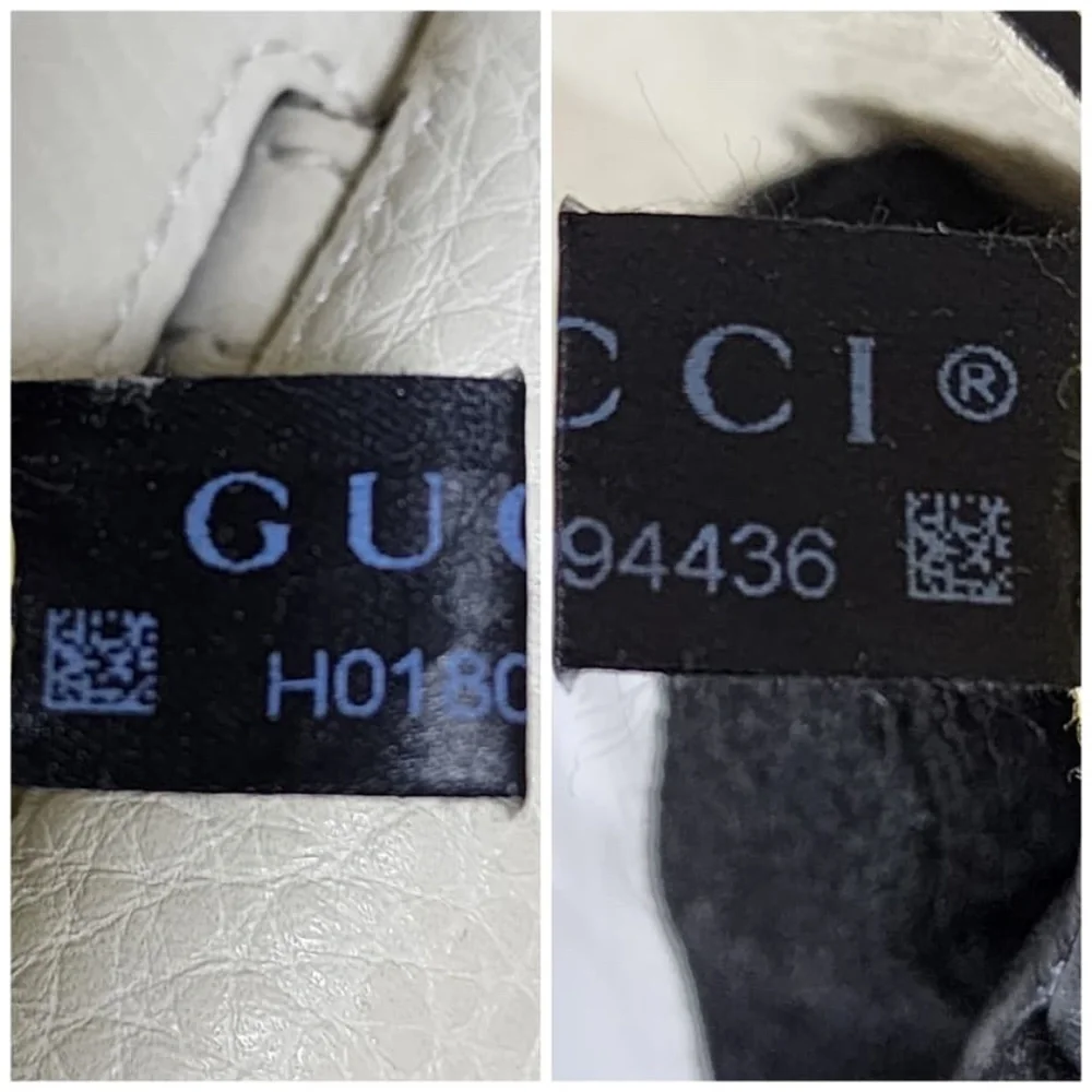Authentic Gucci Small Bamboo Daily Satchel Bag Off-White